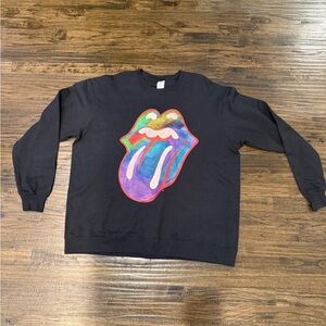 Port and Company Black Sweatshirt with Colorful Graphic